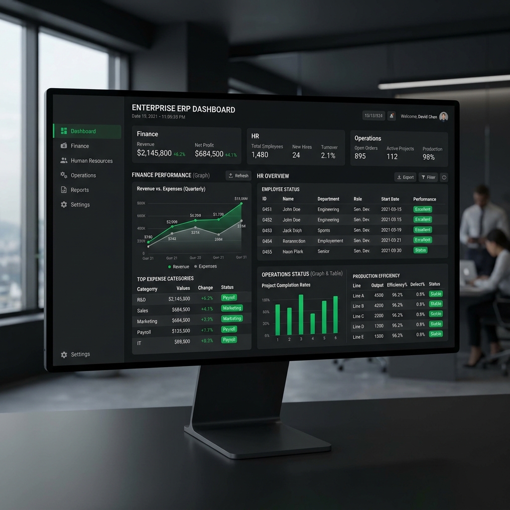 Enterprise ERP Dashboard